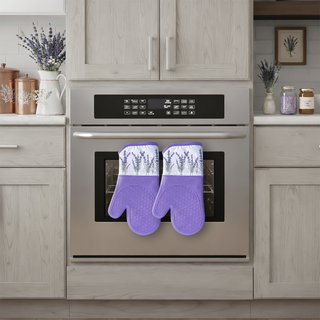 Magnetic Oven Mitts (Set of 2) | Lavender Breeze