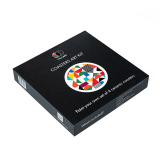 DIY Coasters Kit (set of 4) | Retro Blocks