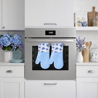 Magnetic Oven Mitts (Set of 2) | Spring Wildflower