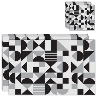 Placemats & Coasters (Set of 12) | Monochrome Balance