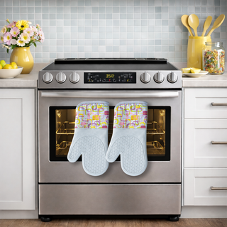 Magnetic Oven Mitts (Set of 2) | Retro Bake