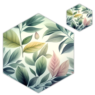 Placemats & Coasters (Set of 12) | Pastel Foliage