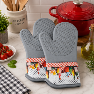 Magnetic Oven Mitts (Set of 2) | Vineyard Table