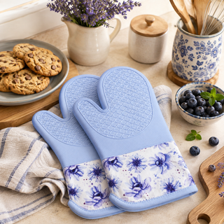 Magnetic Oven Mitts (Set of 2) | Spring Wildflower