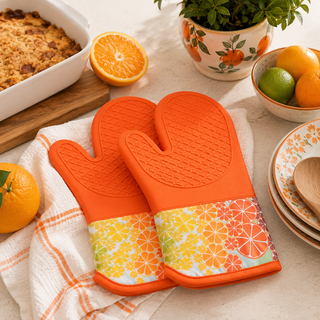 Magnetic Oven Mitts (Set of 2) | Citrus Grove