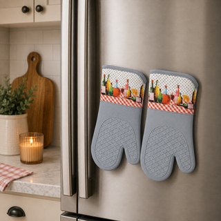 Magnetic Oven Mitts (Set of 2) | Vineyard Table