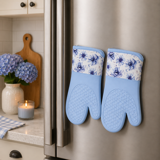 Magnetic Oven Mitts (Set of 2) | Spring Wildflower