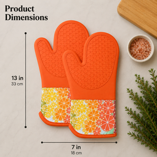 Magnetic Oven Mitts (Set of 2) | Citrus Grove