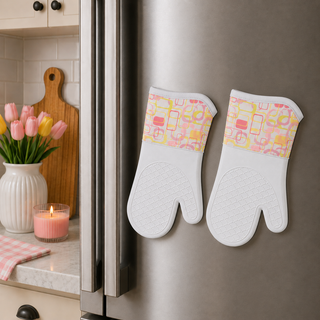 Magnetic Oven Mitts (Set of 2) | Retro Bake