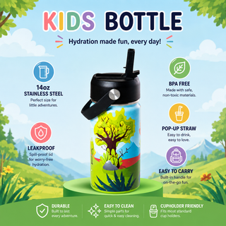Kids Water Bottle | Dino Land