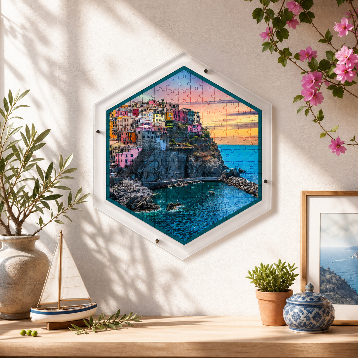 Acrylic Puzzle, Amalfi Escape | Hangable Wall Art | Tree Art Store