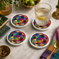 DIY Coasters Kit (Set of 4) | Geometric Harmony