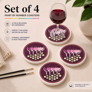 DIY Coasters Kit (Set of 4) | Wine & Wonder