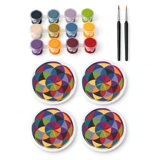 DIY Coasters Kit (Set of 4) | Geometric Harmony