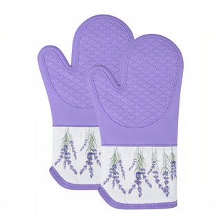 Magnetic Oven Mitts (Set of 2) | Lavender Breeze