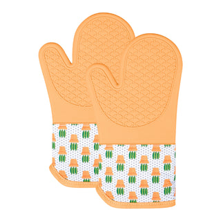 Magnetic Oven Mitts (Set of 2) | Terracotta