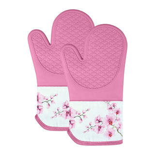 Magnetic Oven Mitts (Set of 2) | Orchid Bloom